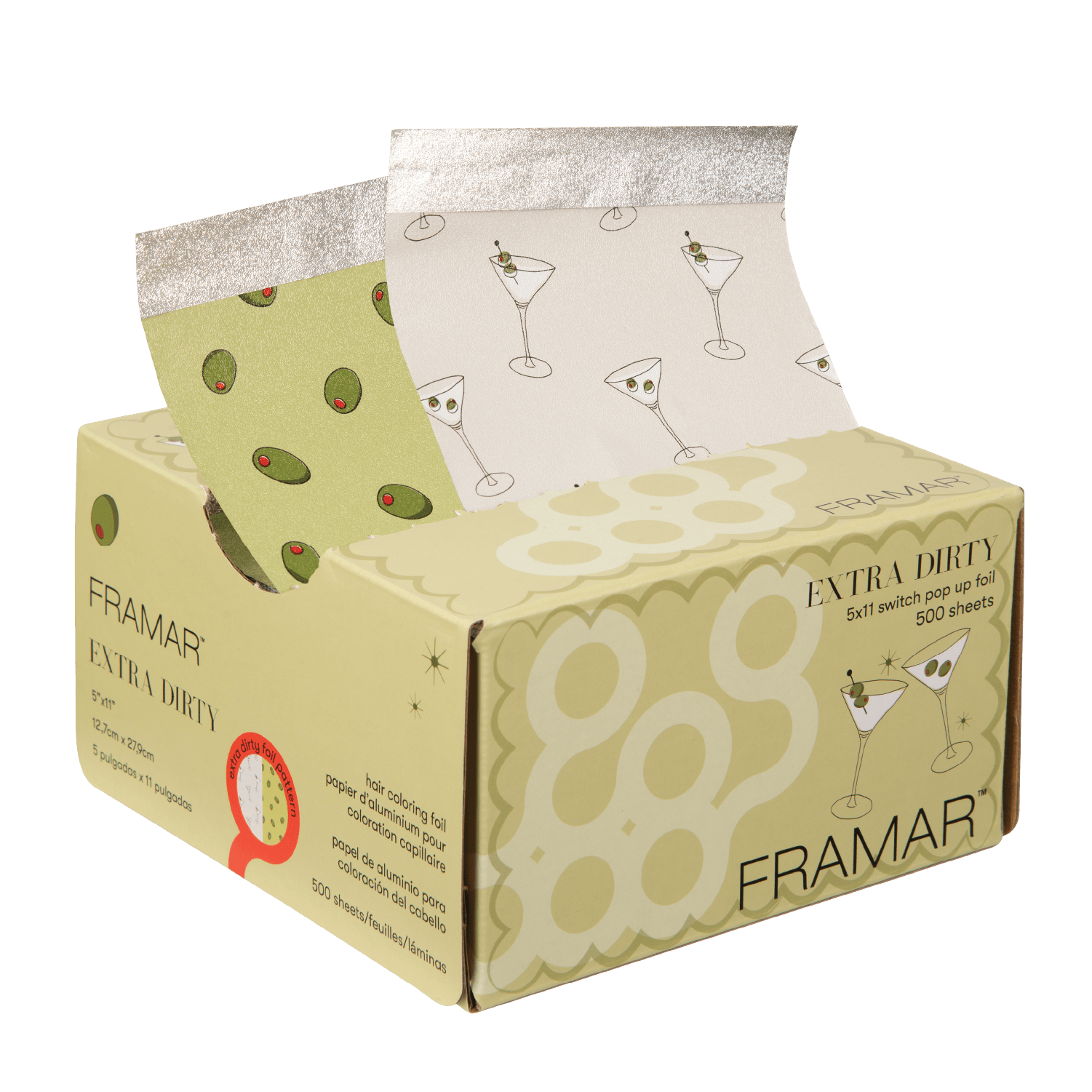Framar Extra Dirty 5x11 Switch Pop Up Foils - 500 Sheets - Limited Edition