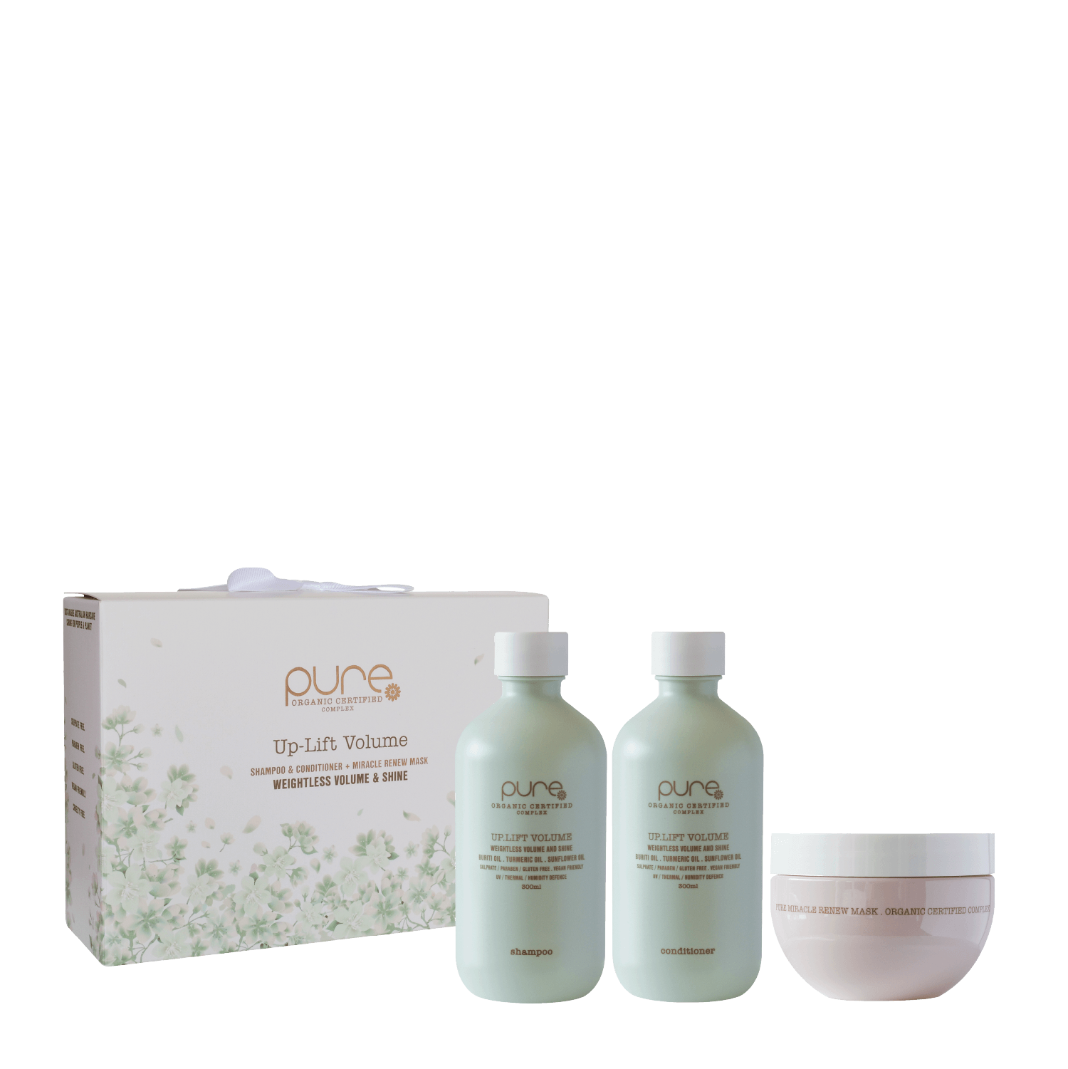 Pure Up-Lift Volume + Miracle Renew Mask Trio