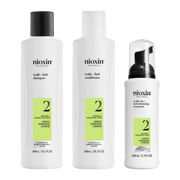 Nioxin Scalp + Hair Thickening System 2 Full Size Kit for Natural Hair with Progressed Thinning