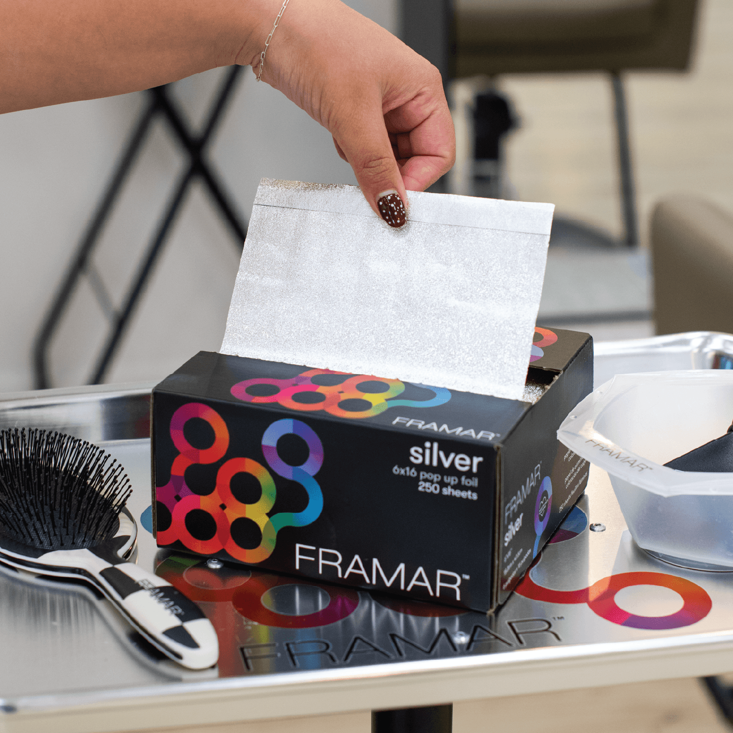 Framar 6x16 Silver Pop Ups 250 Sheets