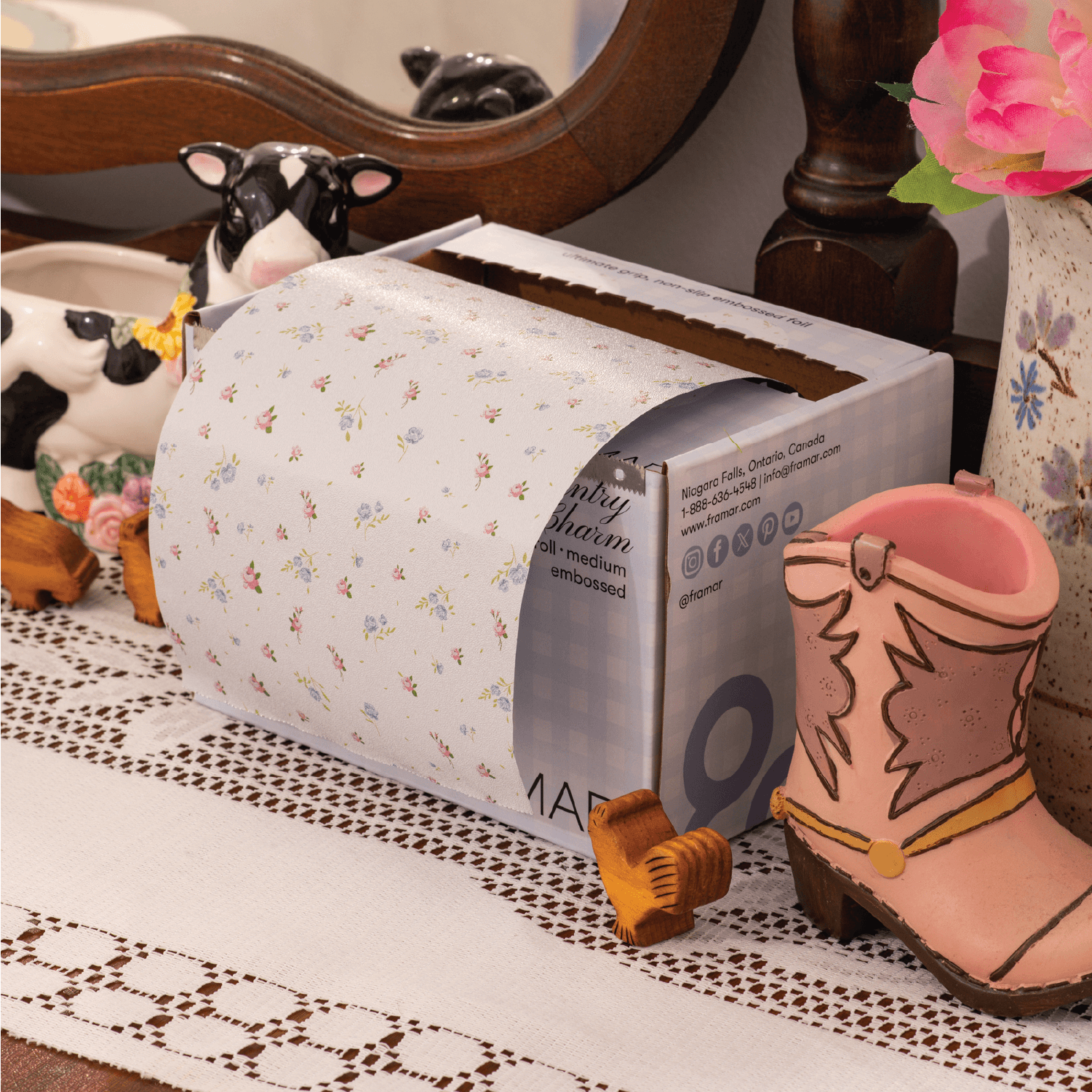 Framar Country Charm Embossed Roll Med 320ft Limited Edition