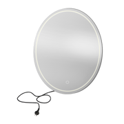 Luna LED Mirror Black Oval