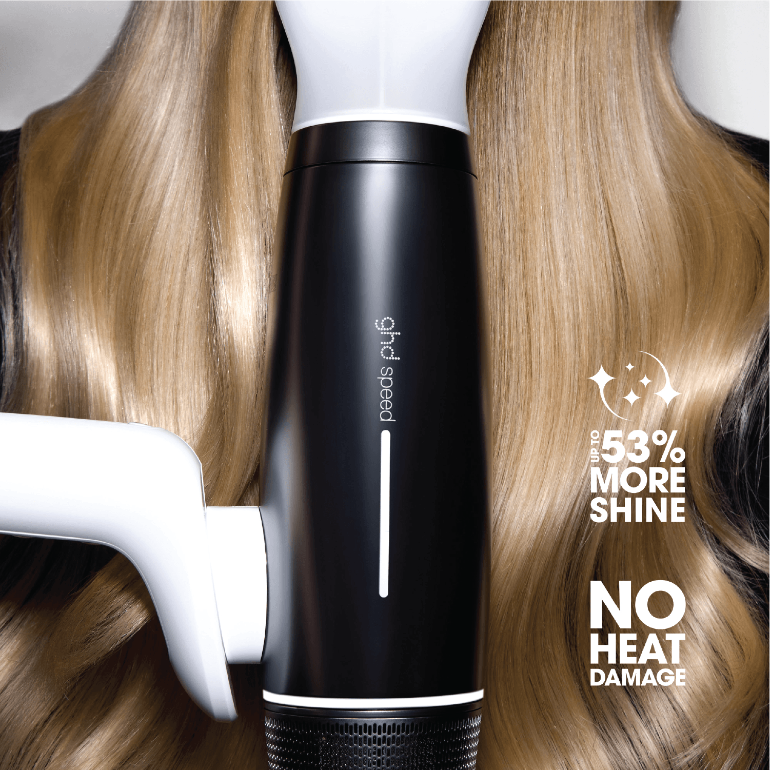 ghd Speed Ionic Hair Dryer in Metallic White