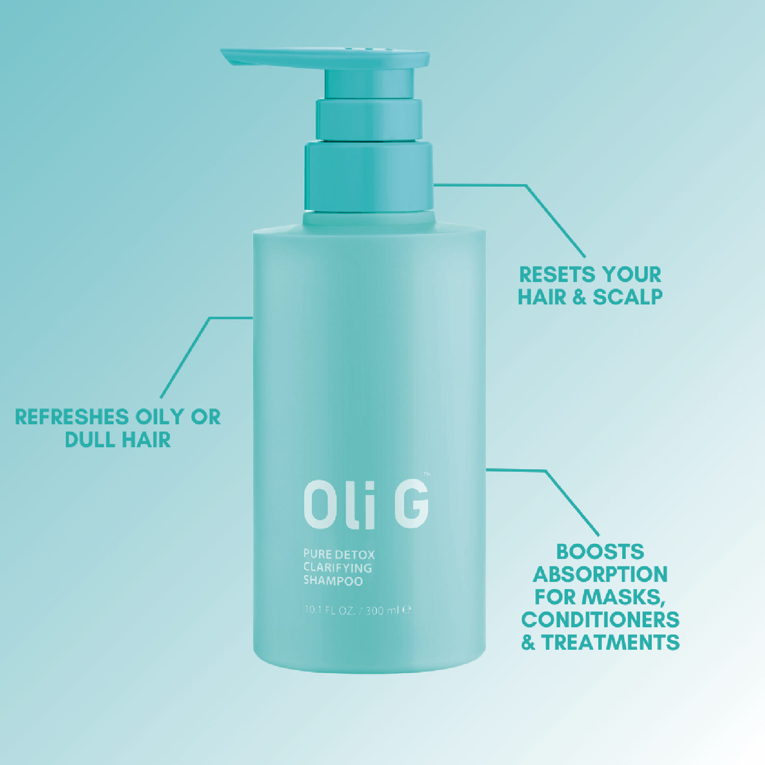 Oli G Pure Detox Clarifying Shampoo 300ml