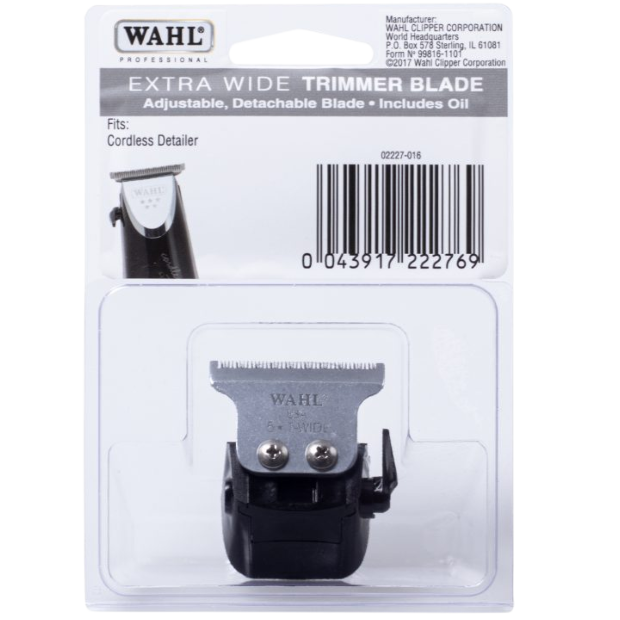Wahl Cordless Detailer Complete Blade Head