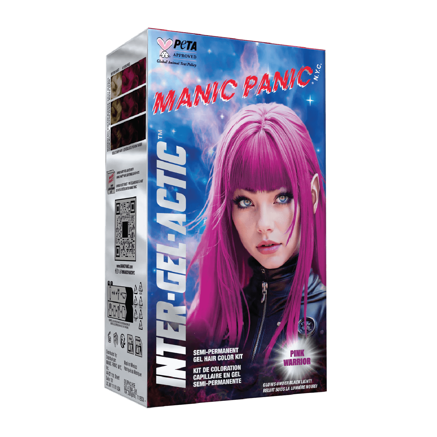 Manic Panic® Inter-GEL-Actic™ Hair Color Kit - Pink Warrior™