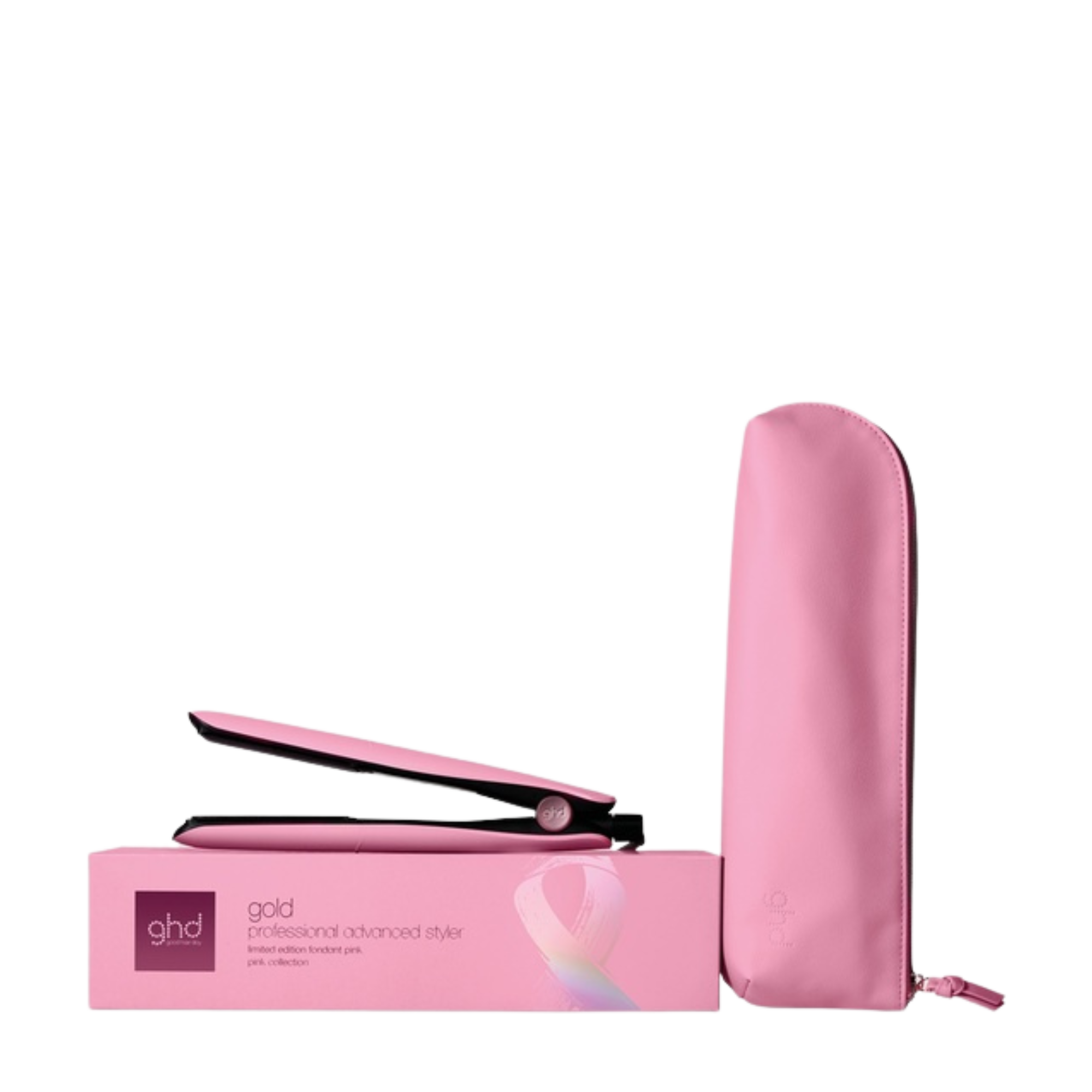 ghd Gold Hair Straightener in Fondant Pink - Limited Edition