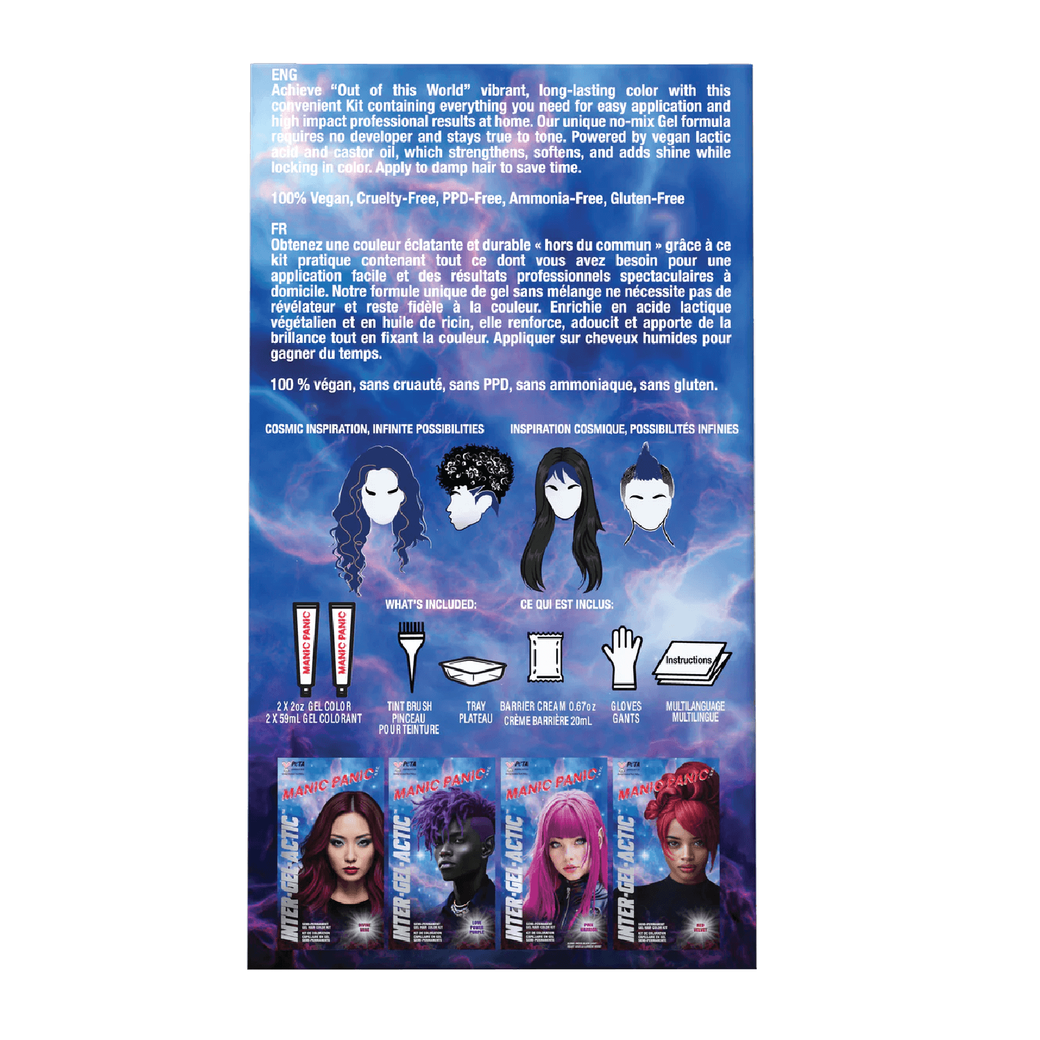 Manic Panic® Inter-GEL-actic™ Hair Color Kit - Celestine Blue™