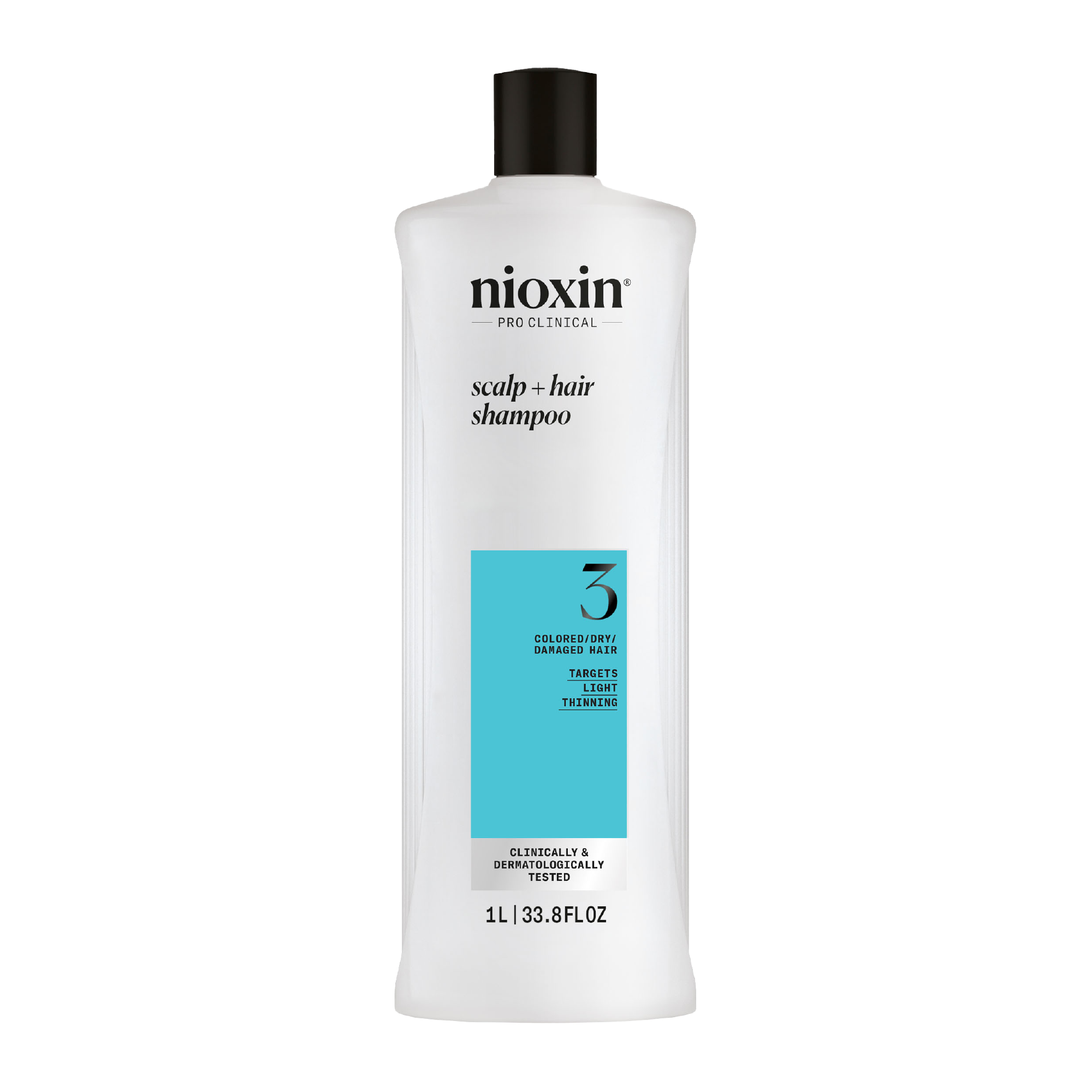 Nioxin System 3 Scalp + Hair Thickening Shampoo For Damaged Hair with Light Thinning 1 Litre