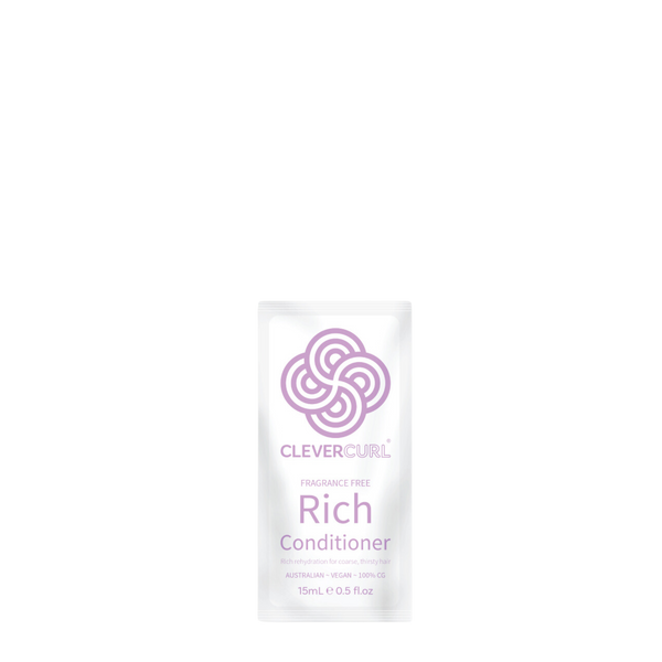 Clever Curl Fragrance Free Rich Conditioner 15ml sachet