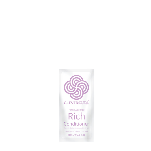 Clever Curl Fragrance Free Rich Conditioner 15ml sachet