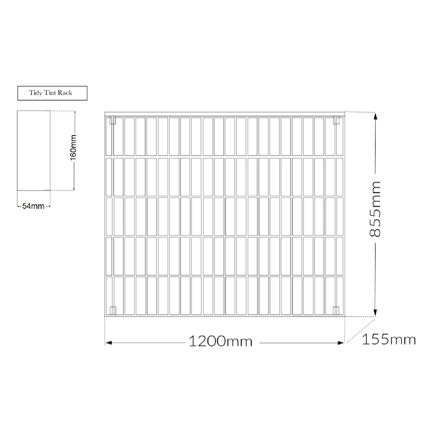 Tidy Tint Rack - 400 x 100g Tubes