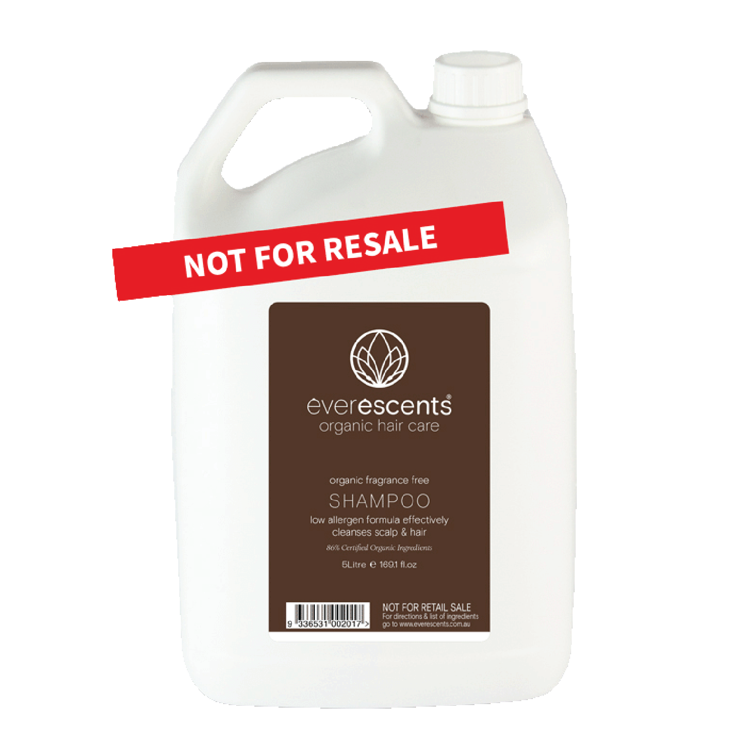 EverEscents Fragrance Free Shampoo 5LTR