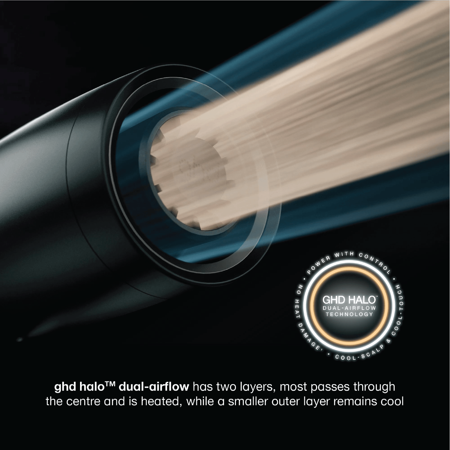 ghd Speed Ionic Hair Dryer in Metallic White