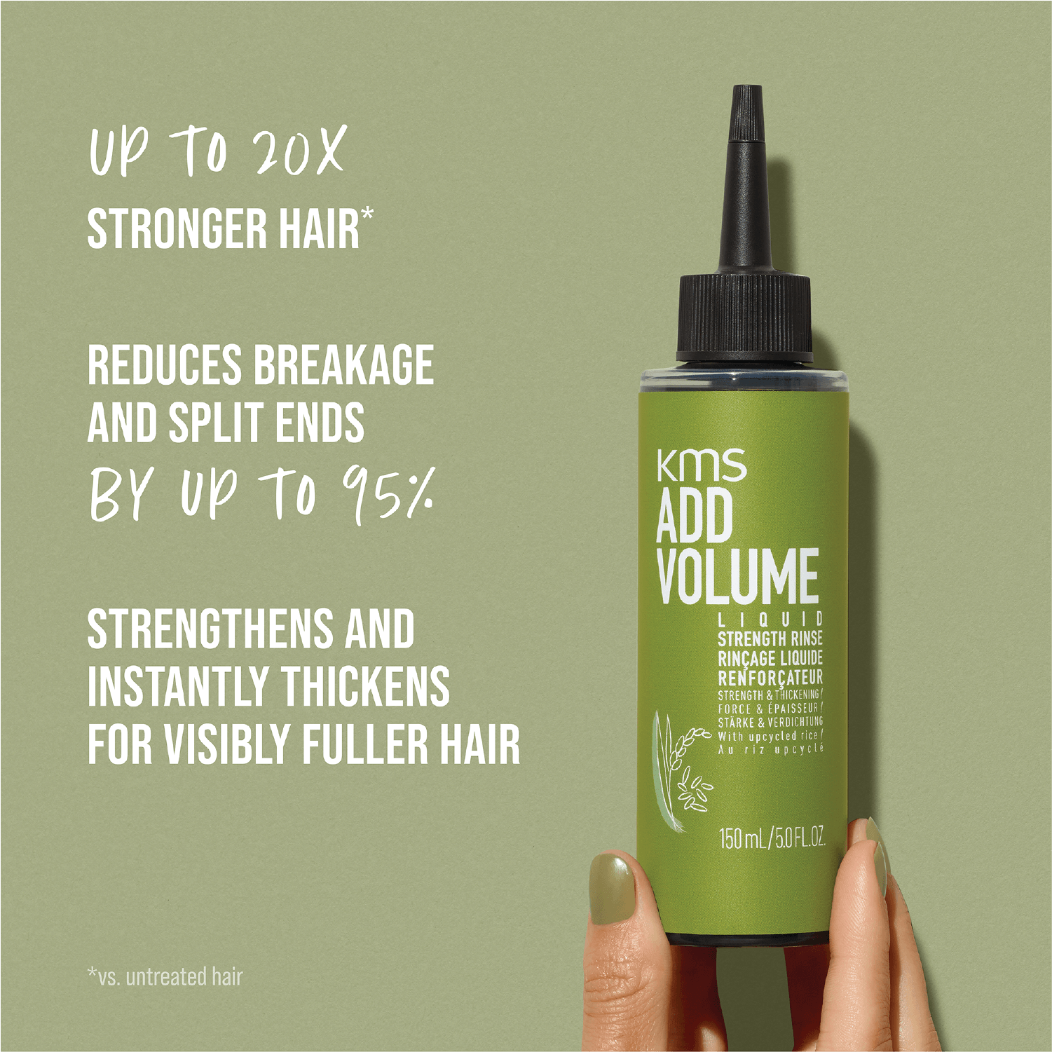 KMS Add Volume Liquid Strengthening Rinse 500ml