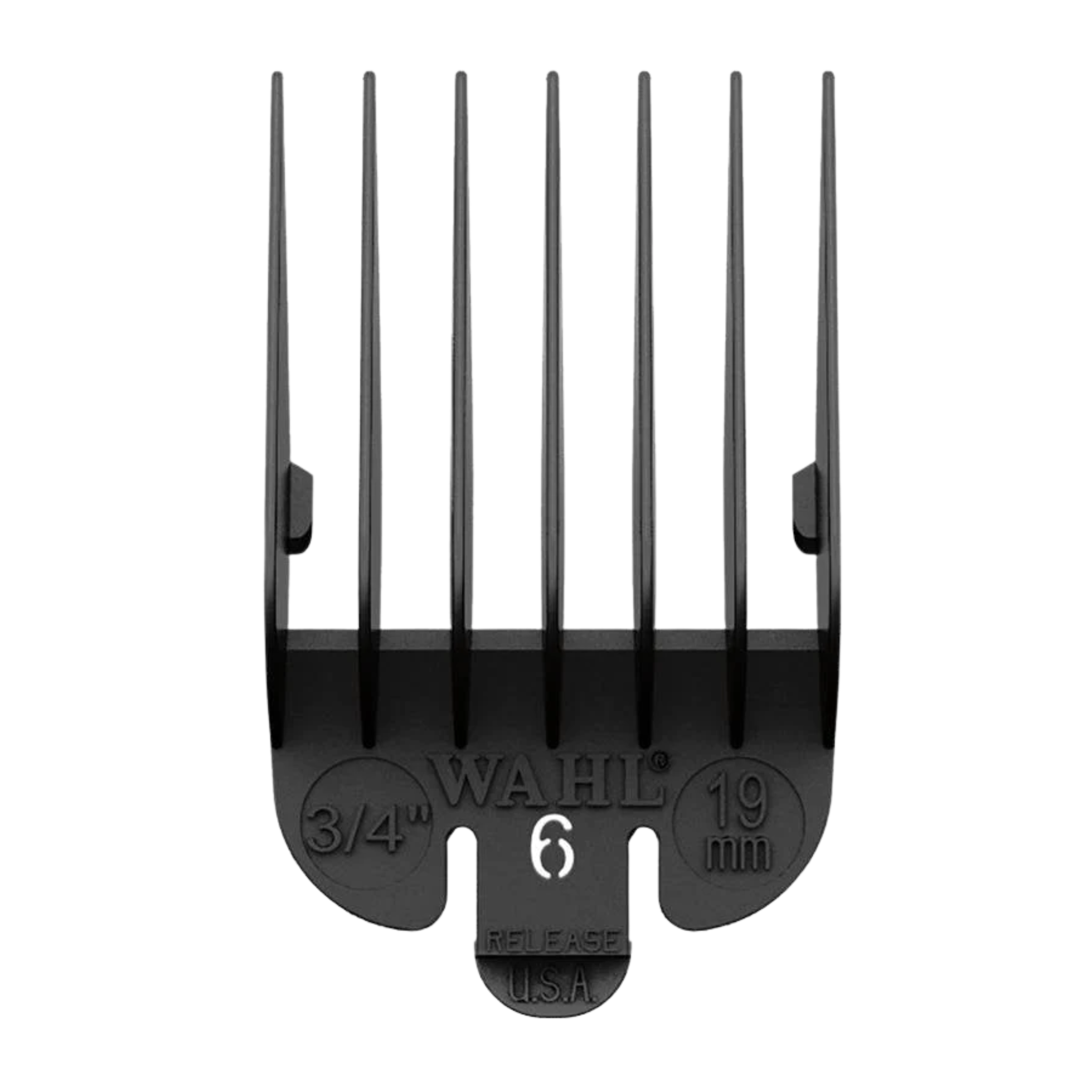 Wahl Black Plastic Tab Clipper Comb 19mm/#6