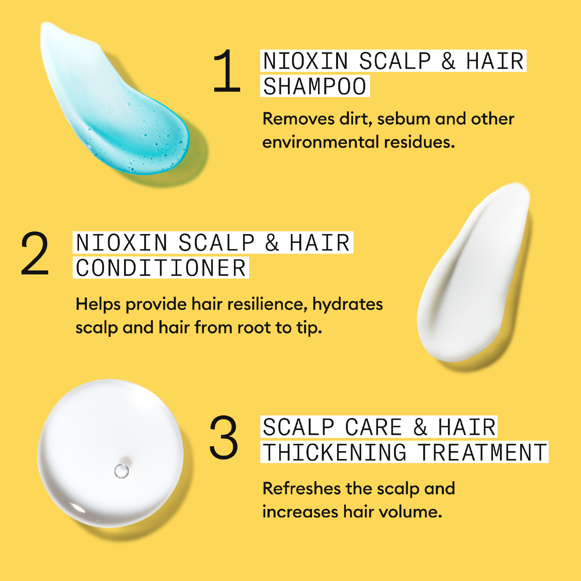 Nioxin System 1 Scalp + Hair Thickening Shampoo For Natural Hair with Light Thinning 300ml