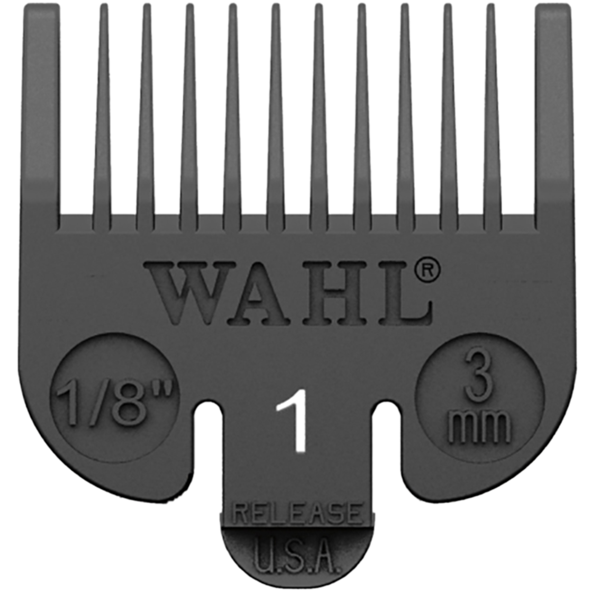 Wahl Black Plastic Tab Clipper Comb 3mm/#1 WA3114