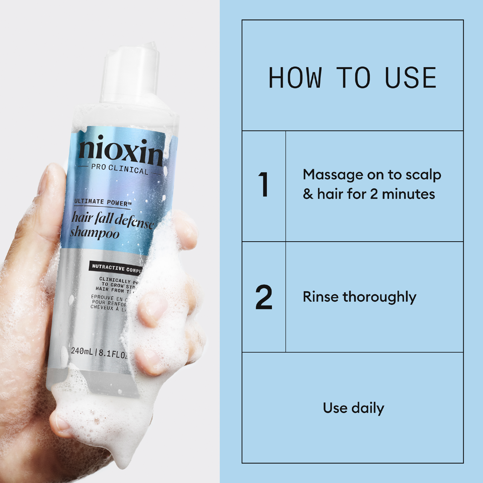 Nioxin Hair Fall Defense Shampoo 1 Litre