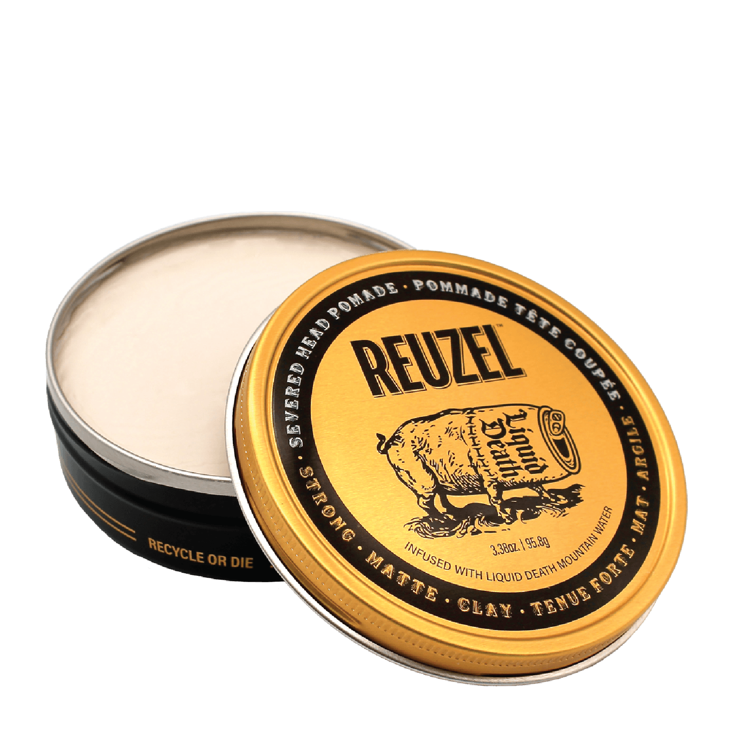 Reuzel Liquid Death Severed Head Clay Pomade 95.8g