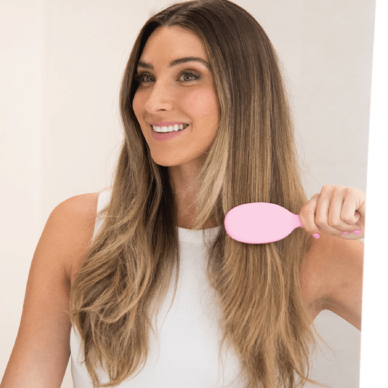 Framar Mini Detangle Brush Pink Limited Edition