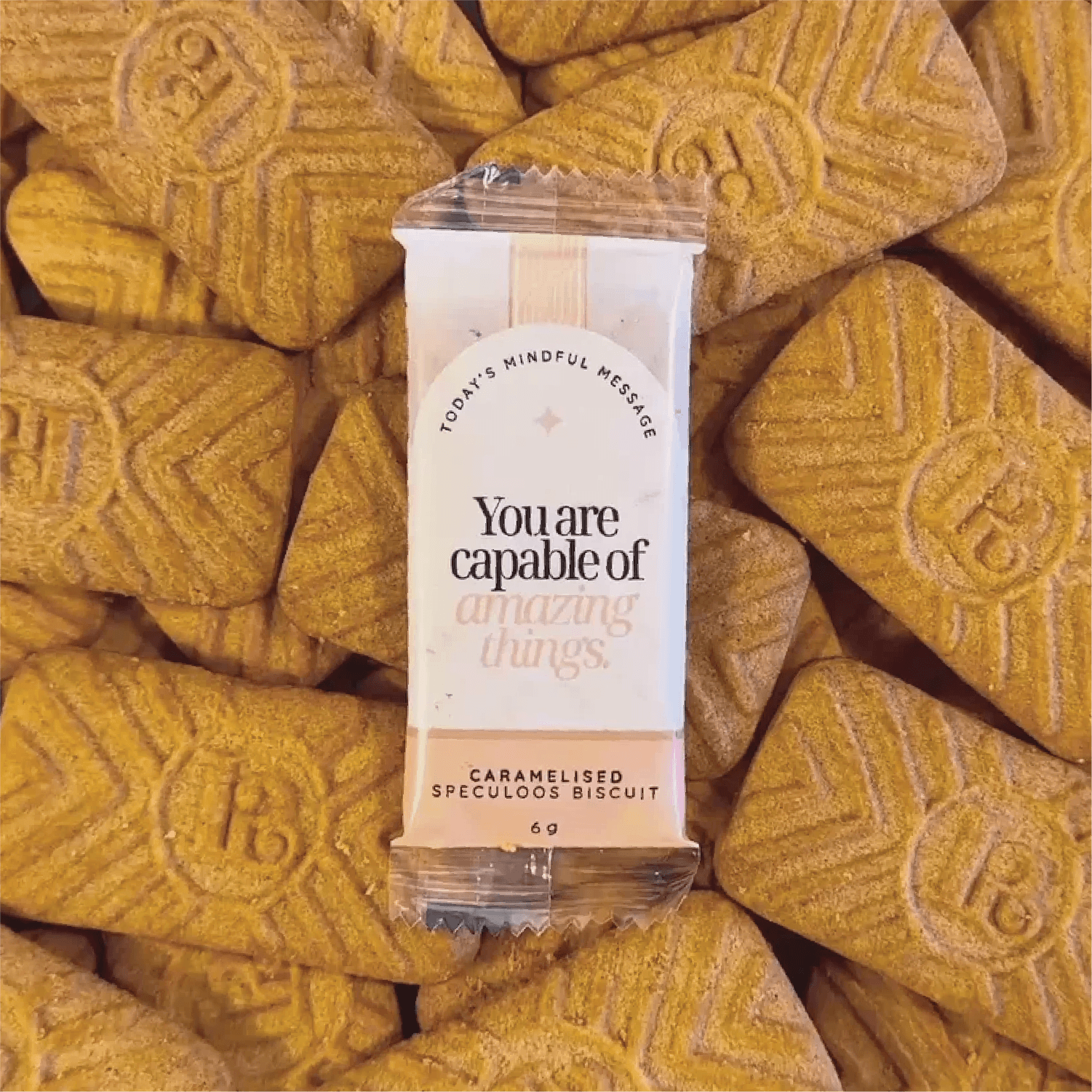 Traditional Belgian Caramel Biscuits - Little Bakes box of 100 Wrapped