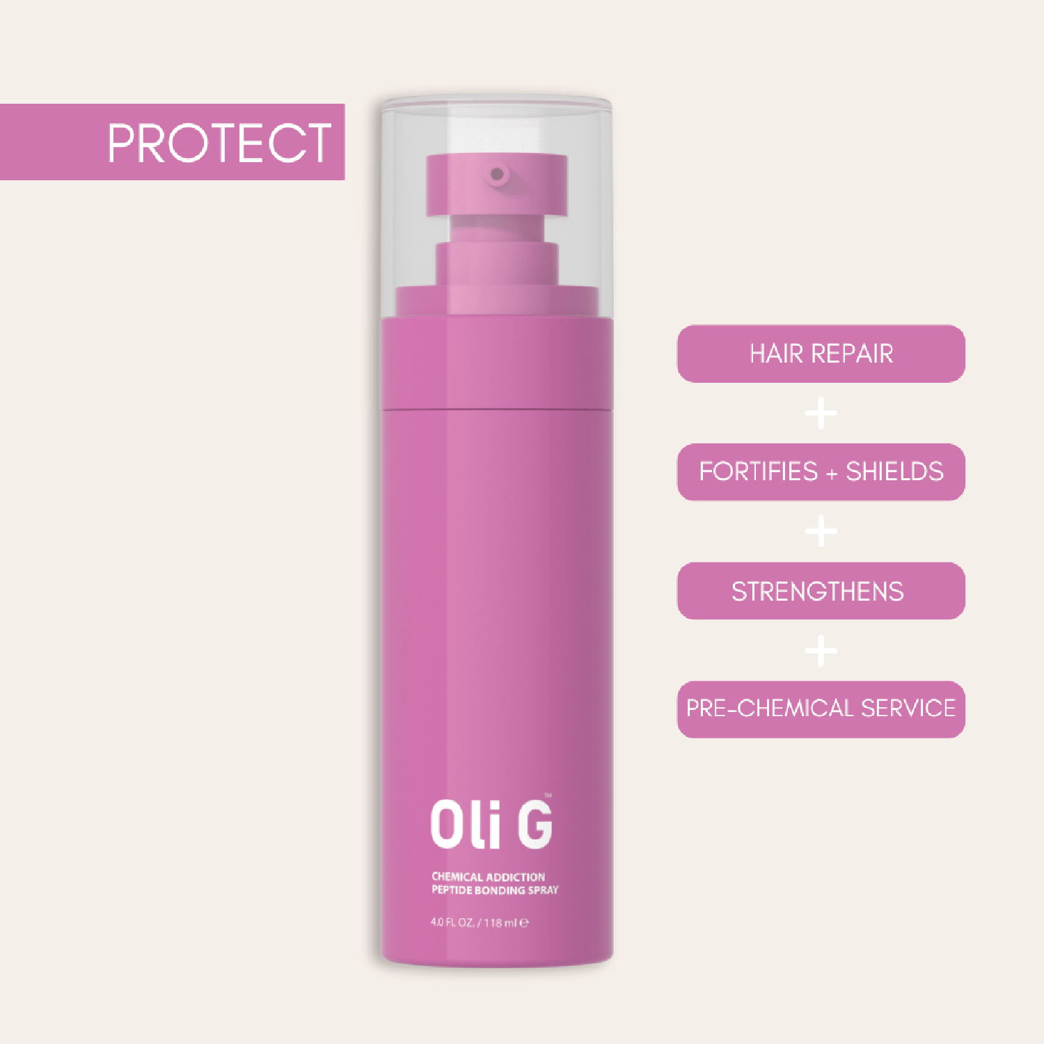 Oli G Chemical Addiction Peptide Bonding Spray 118ml