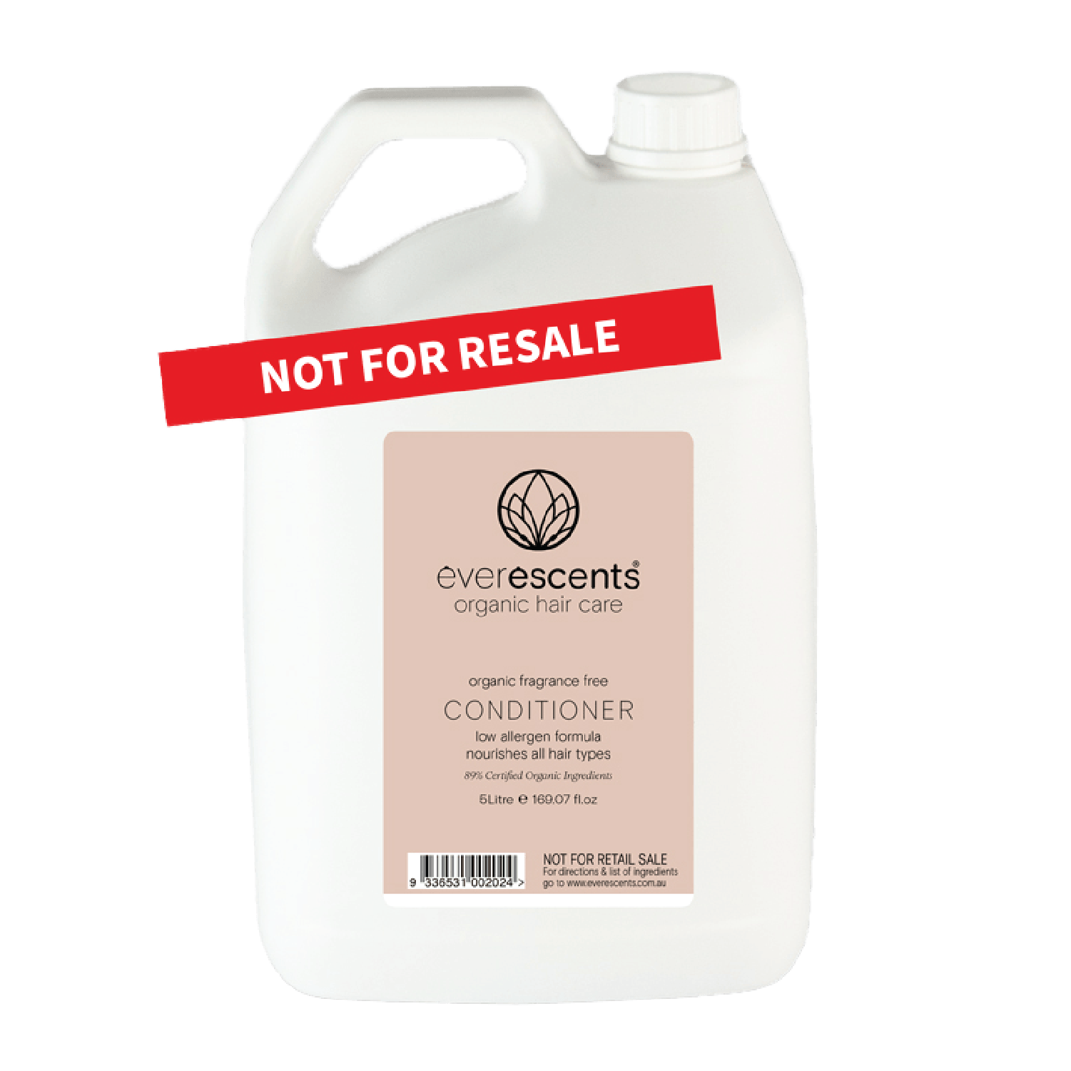 EverEscents Fragrance Free Conditioner 5LTR