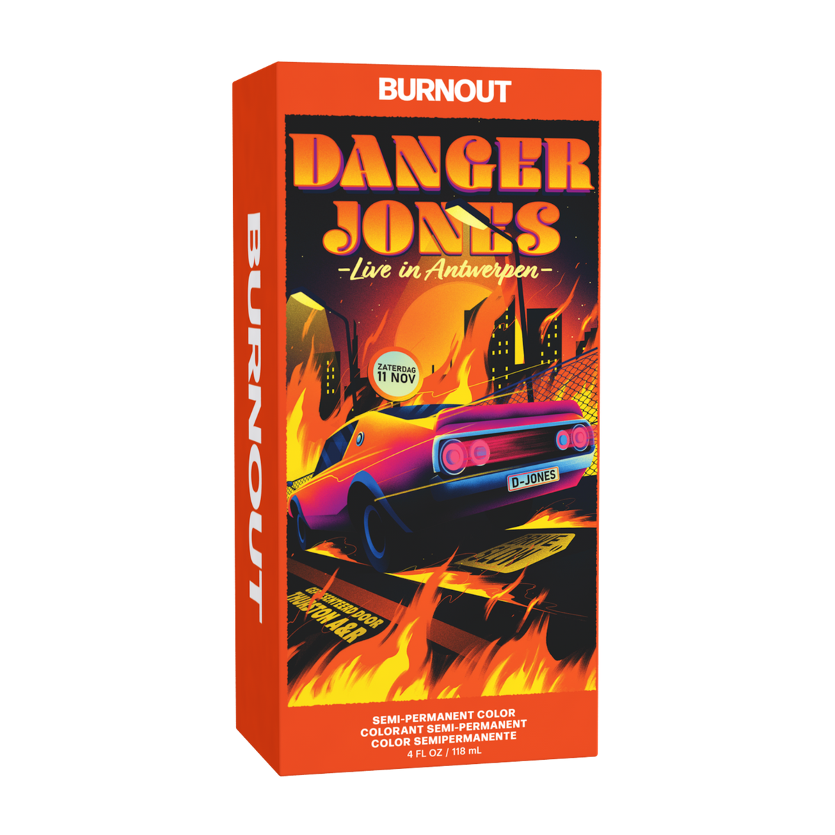Danger Jones Semi-Permanent Colour - Burnout (Orange) 118ml