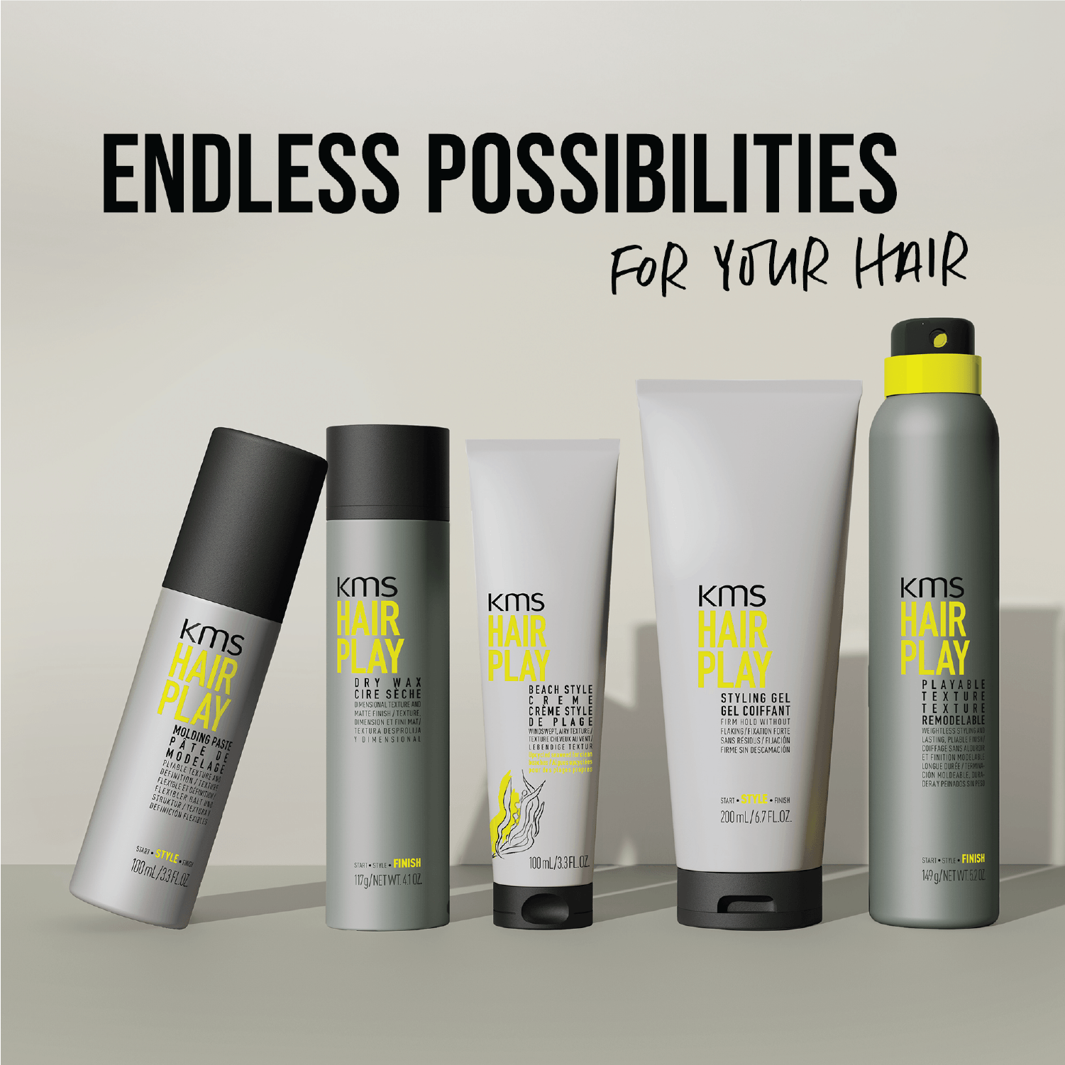 KMS Hair Play Beach Style Creme 100ml