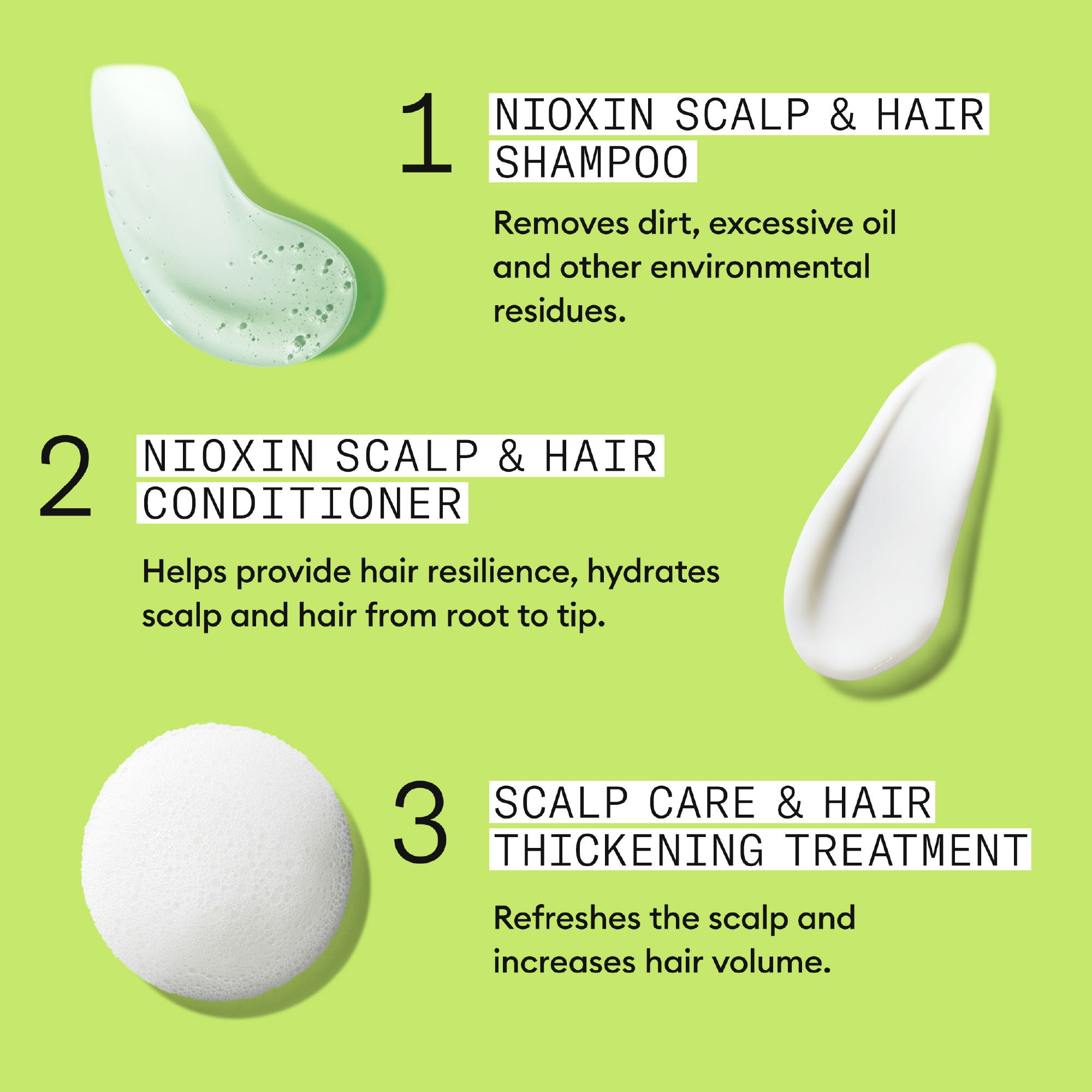 Nioxin System 2 Scalp + Hair Thickening Conditioner for Natural Hair with Progressed Thinning 1 Litre