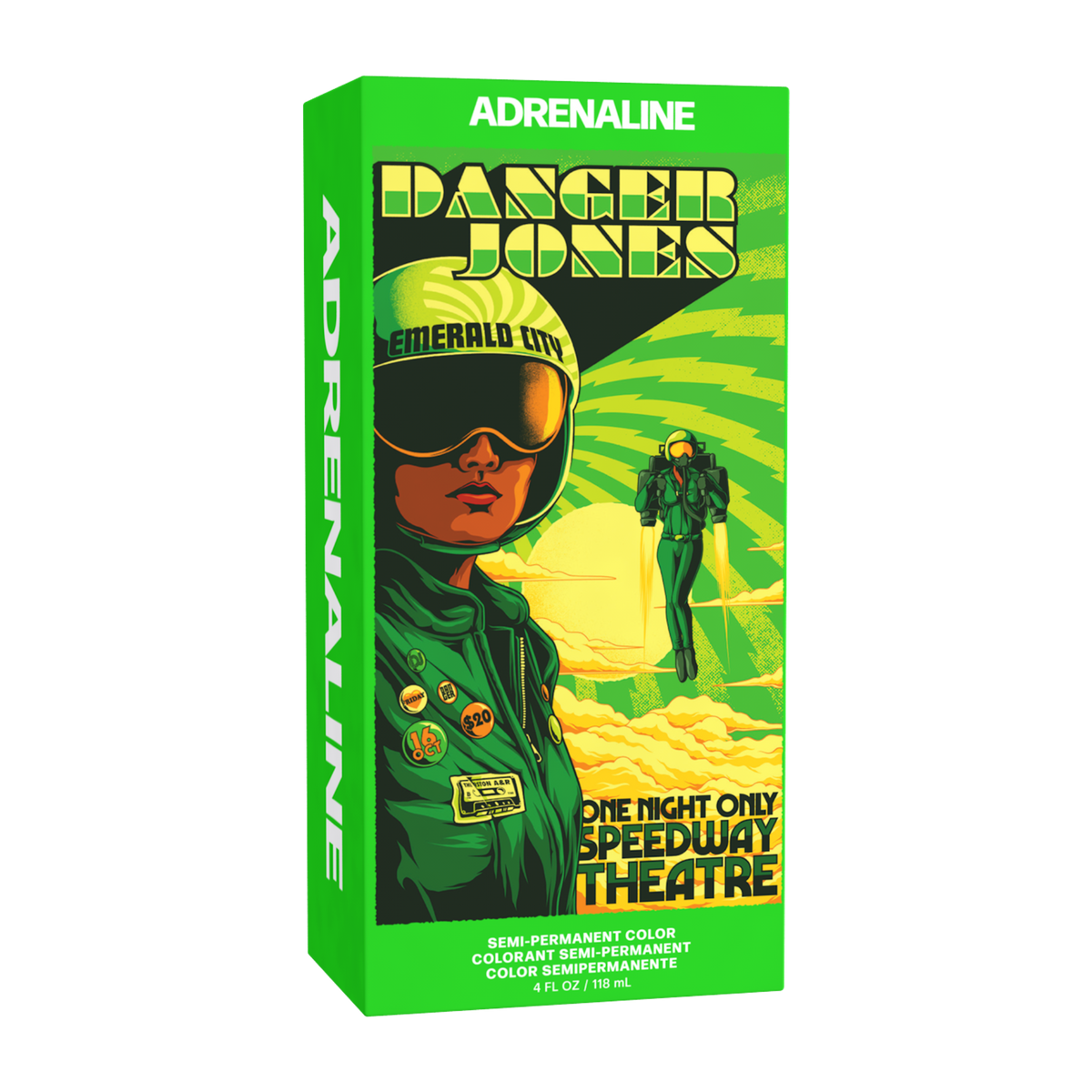 Danger Jones Semi-Permanent Colour - Adrenaline (Neon Green) 118ml