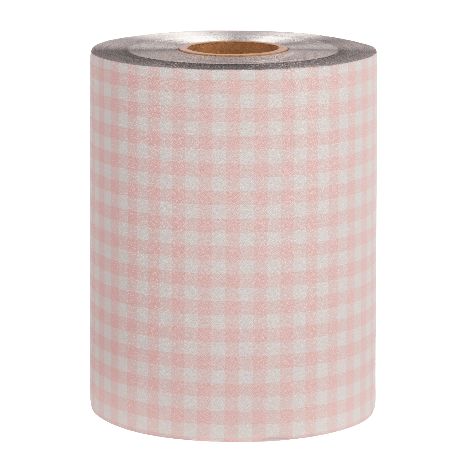 Framar Gingham Pink Embossed Roll Med 320ft