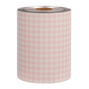 Framar Gingham Pink Embossed Roll Med 320ft