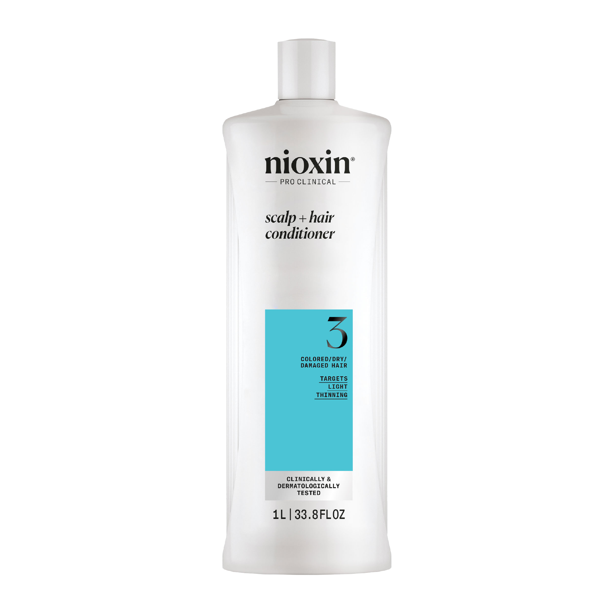Nioxin System 3 Scalp + Hair Thickening Conditioner for Damaged Hair with Light Thinning 1 Litre