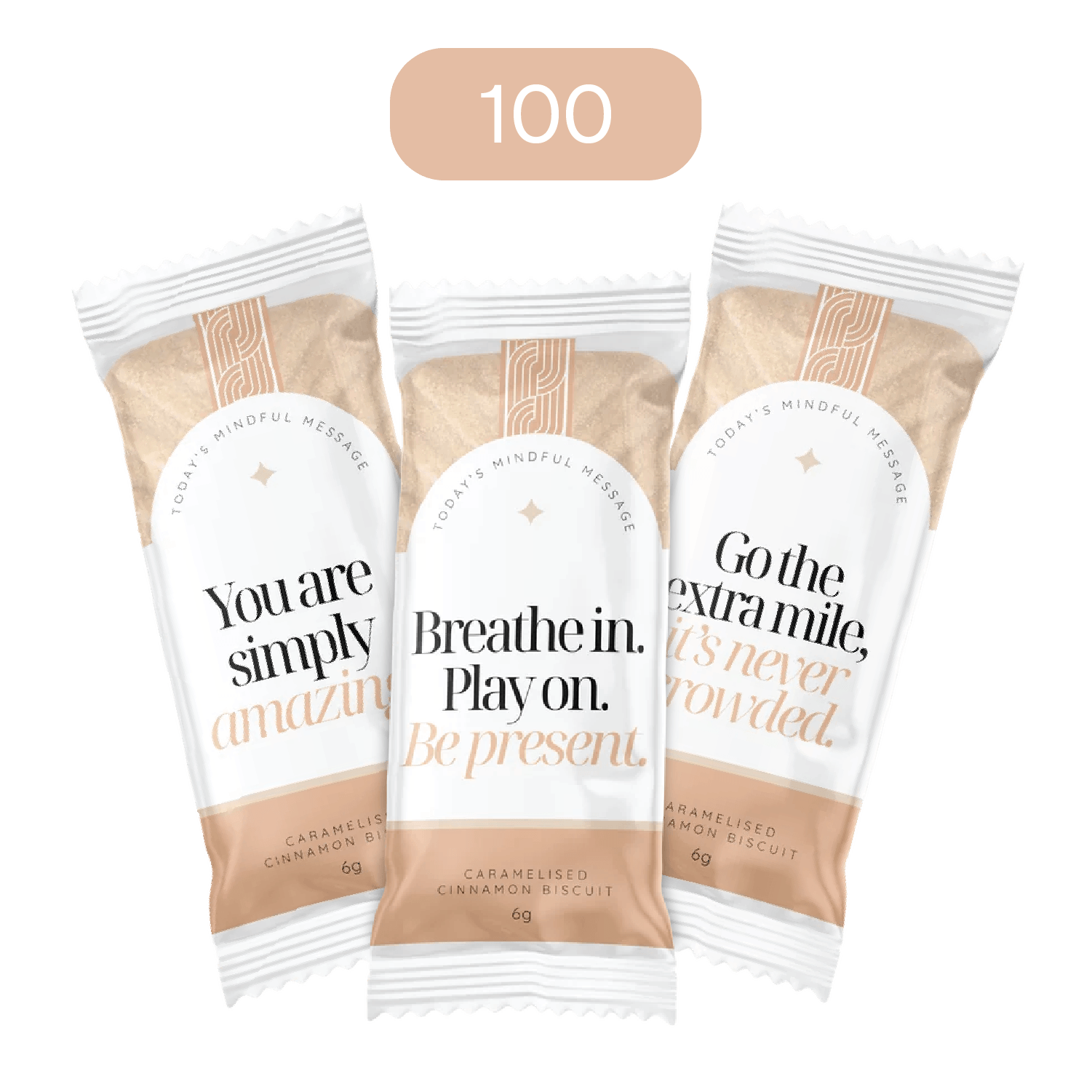 Traditional Belgian Caramel Biscuits - Little Bakes box of 100 Wrapped