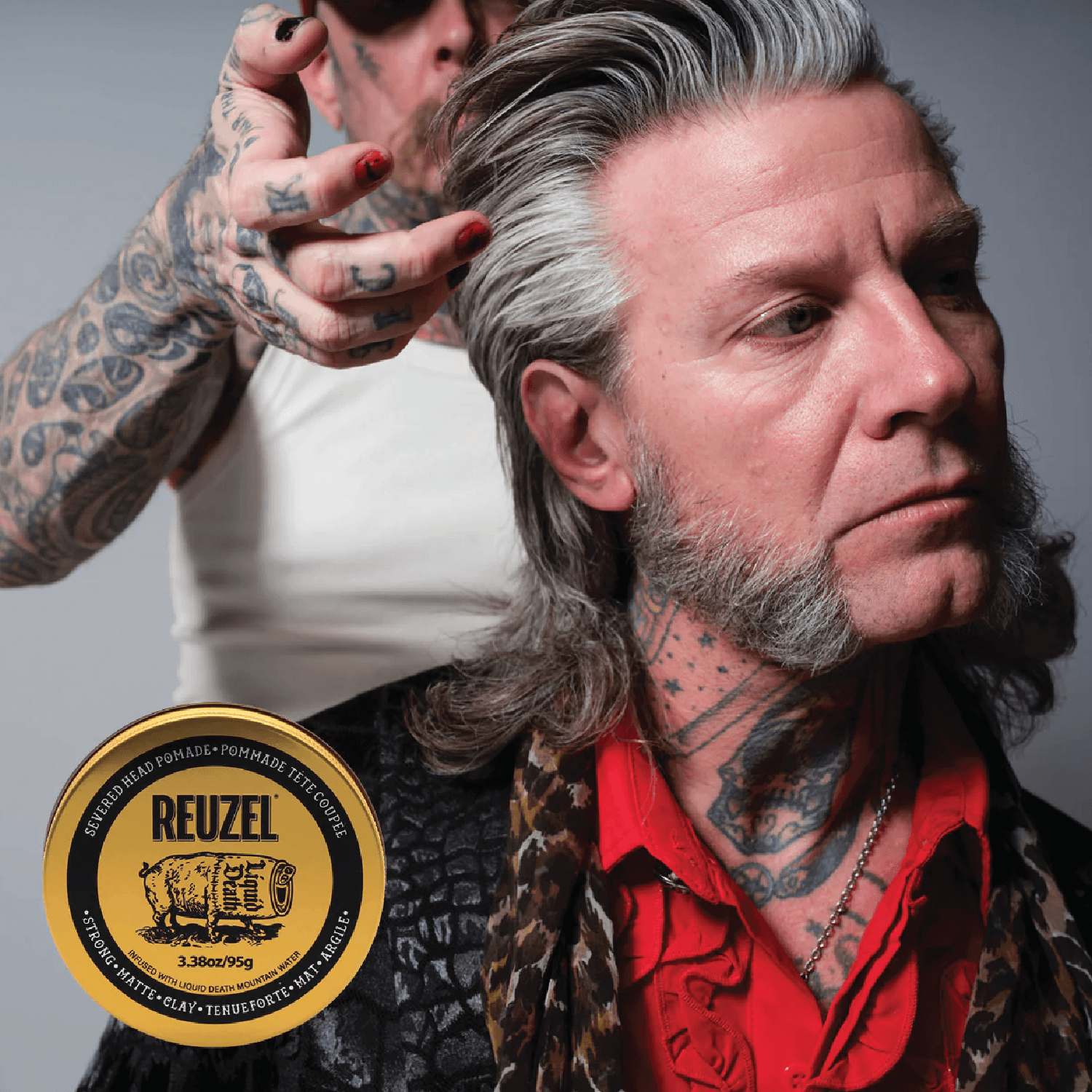 Reuzel Liquid Death Severed Head Clay Pomade 95.8g