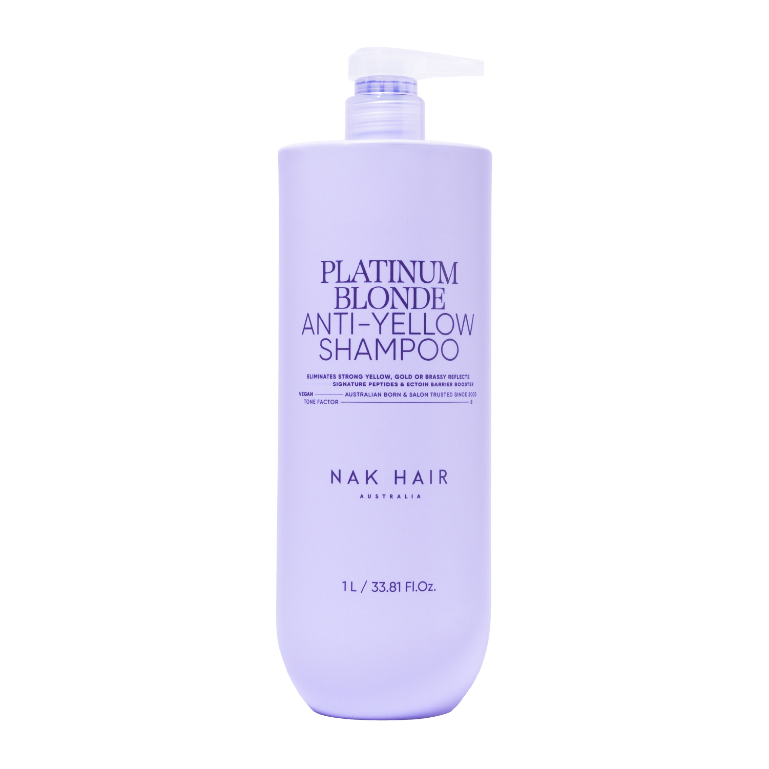 Nak Signature Platinum Blonde Anti-Yellow Shampoo 1 Litre