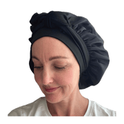 Splash Happy Cloud Silk Bonnet - Black