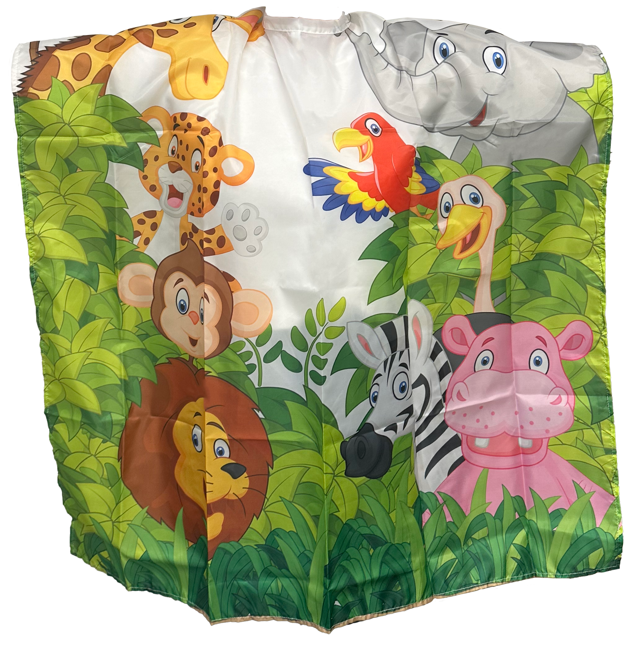 Kids Cutting Cape At The Zoo