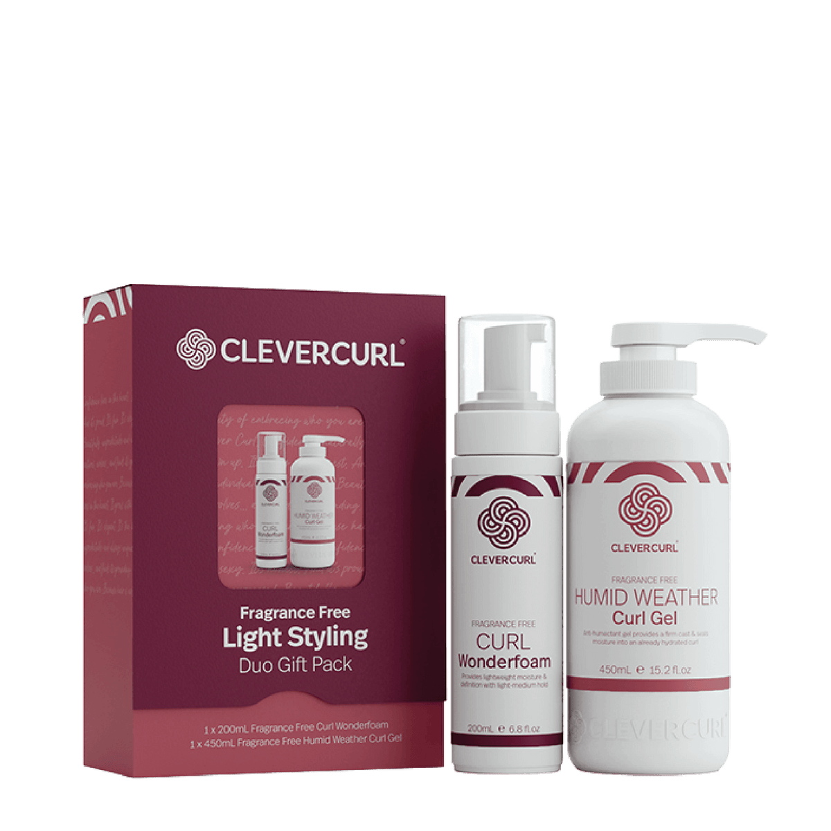 Clever Curl Fragrance Free Light Styling Duo