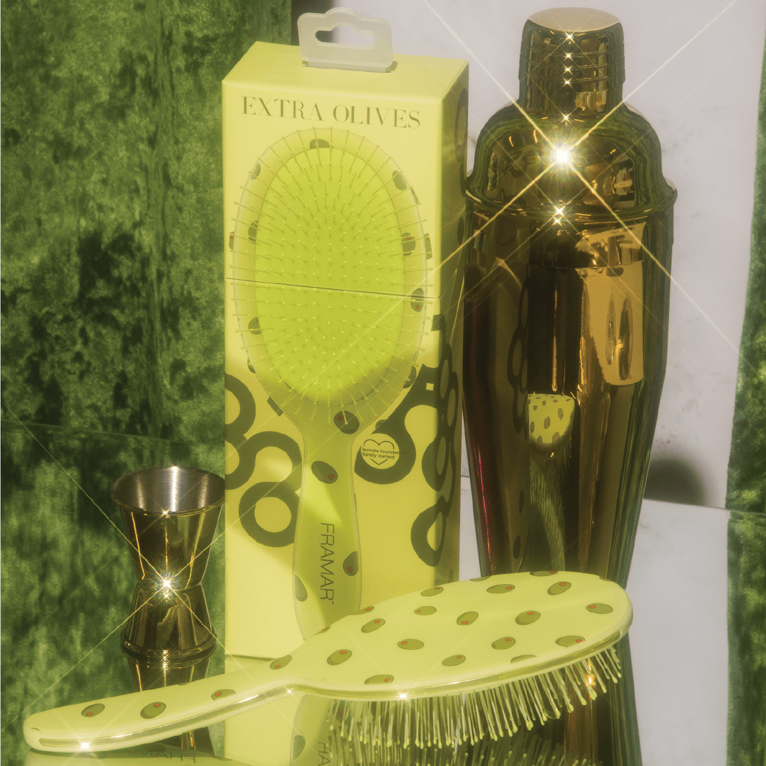 Framar Extra Dirty Extra Olives Detangle Brush Limited Edition