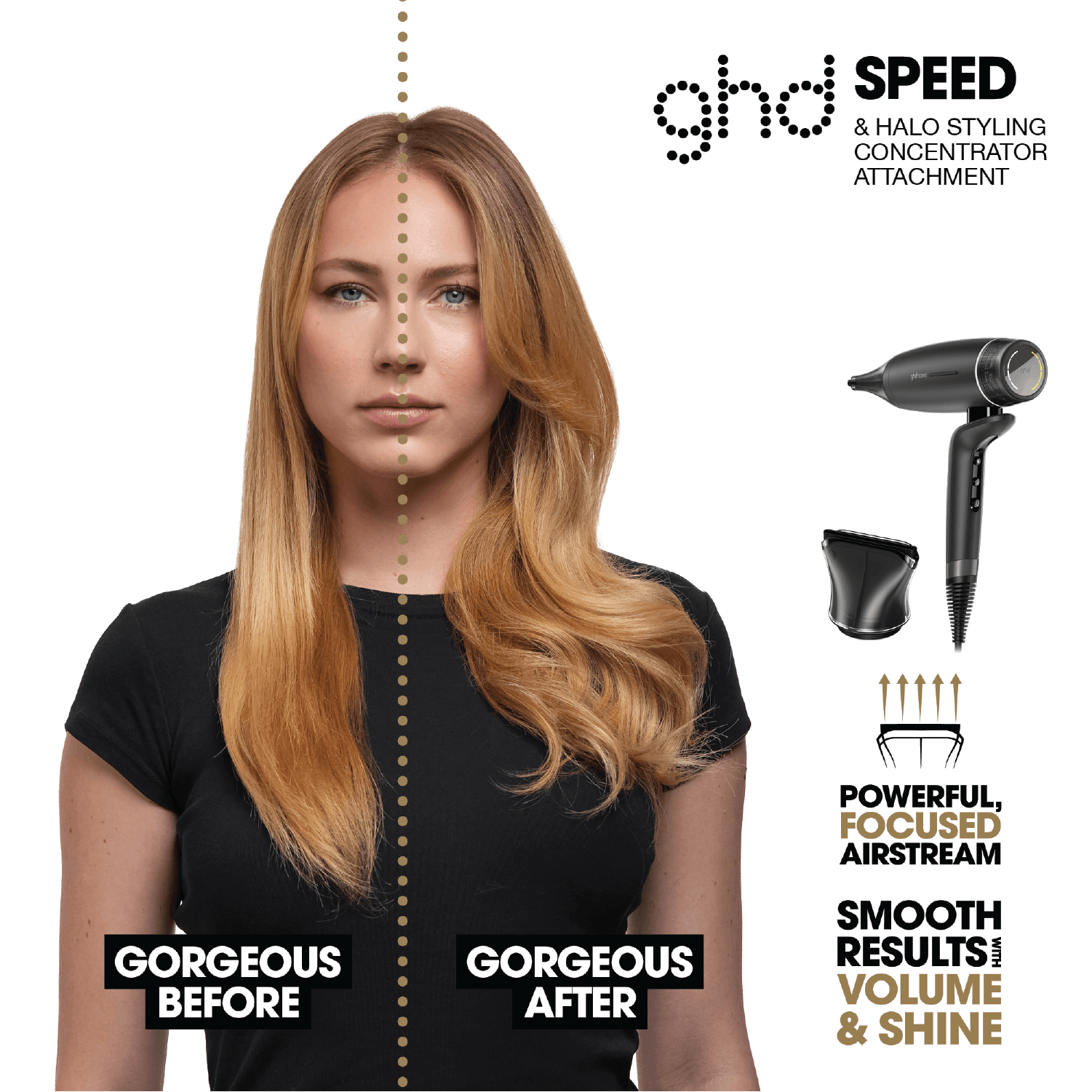 ghd Professional Use Speed Dryer - Matte Black