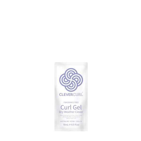 Clever Curl Fragrance Free Dry Weather Gel 15ml sachet