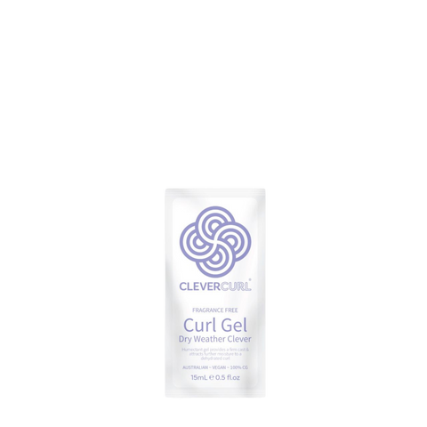 Clever Curl Fragrance Free Dry Weather Gel 15ml sachet