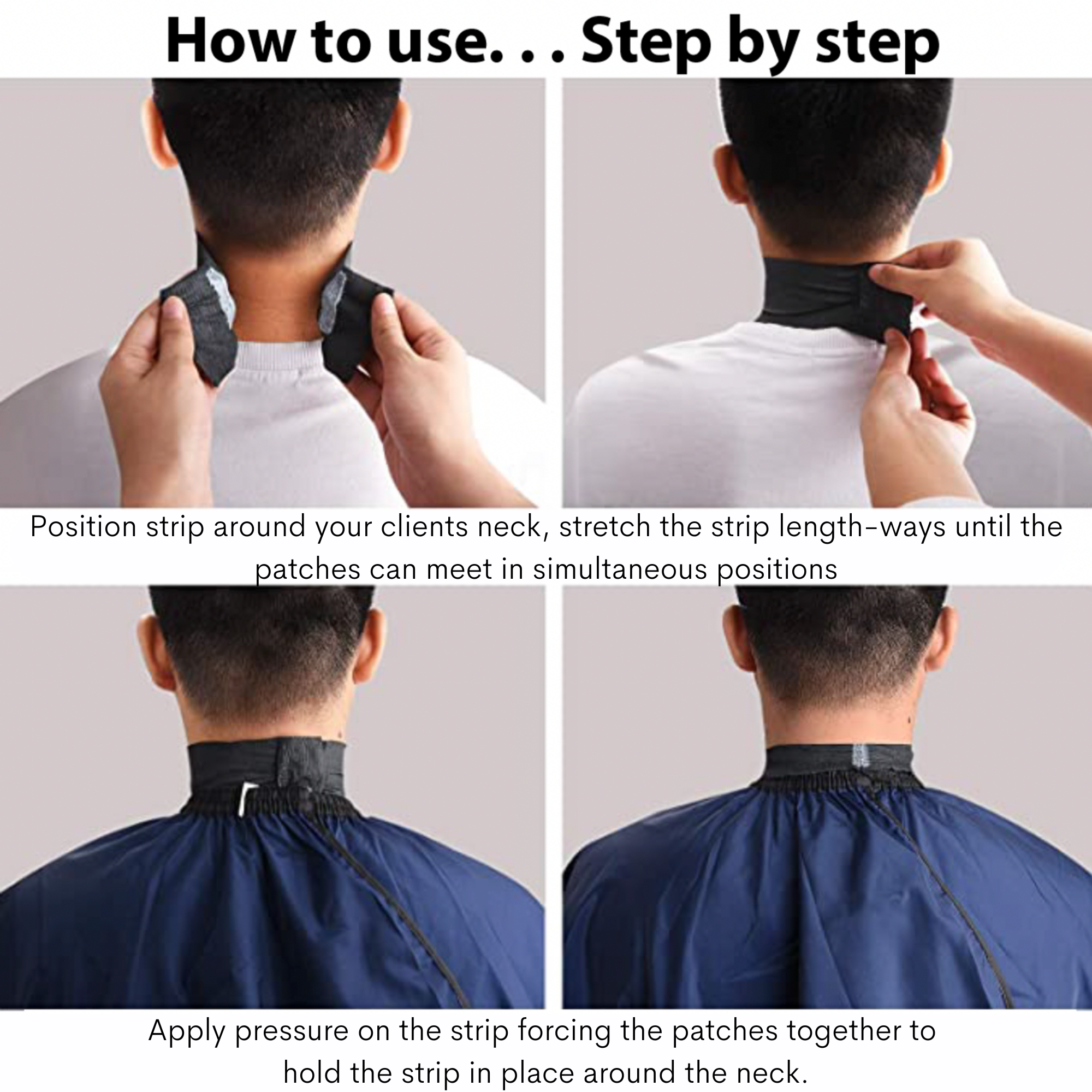 Neck Roll Black Pack of 5 x 100