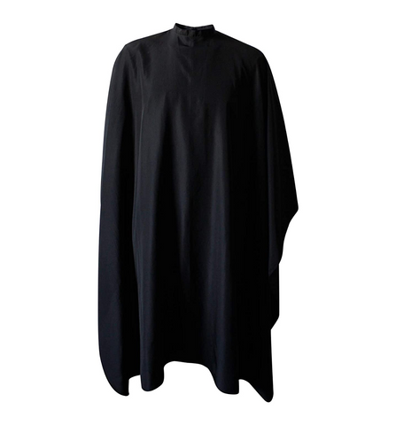 Black Polyester Woven Barber Cape*