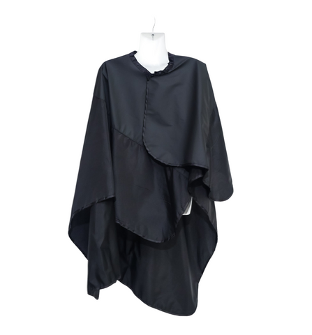 Black Shiny Cape 100% Waterproof  With Yoke 030305PU