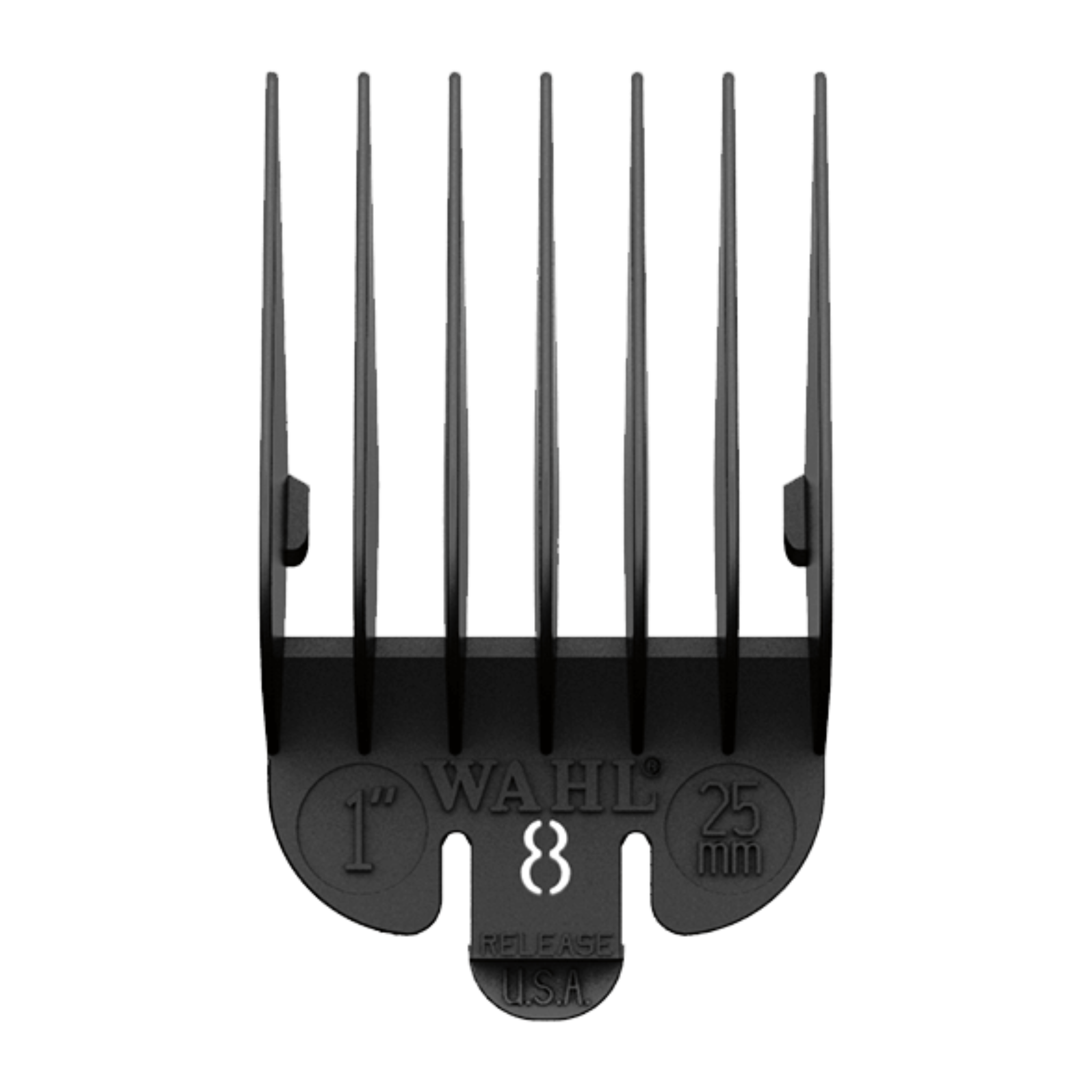 Wahl Black Plastic Tab Clipper Comb 25mm/#8
