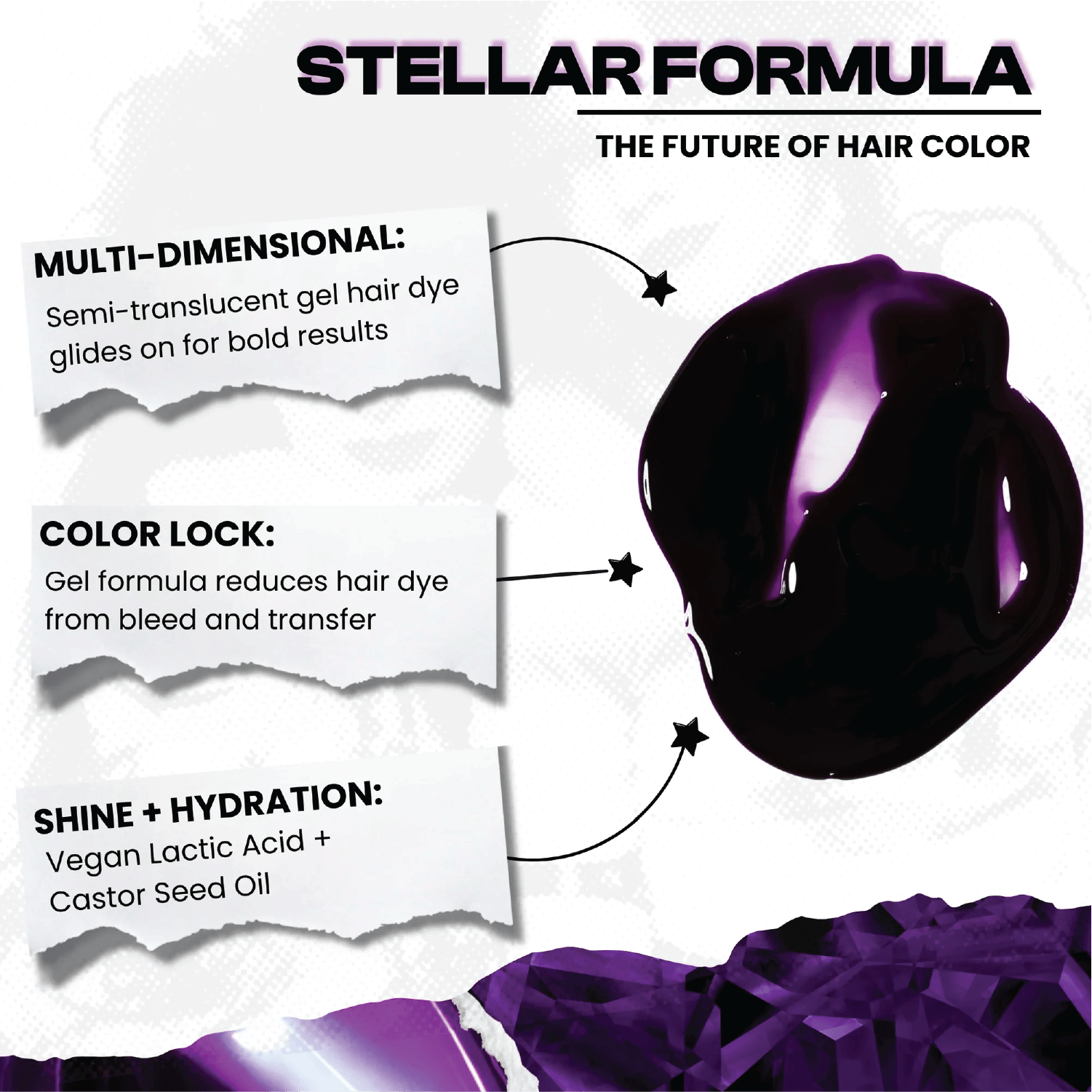 Manic Panic® Inter-GEL-actic™ Hair Color Kit - Love Power Purple™